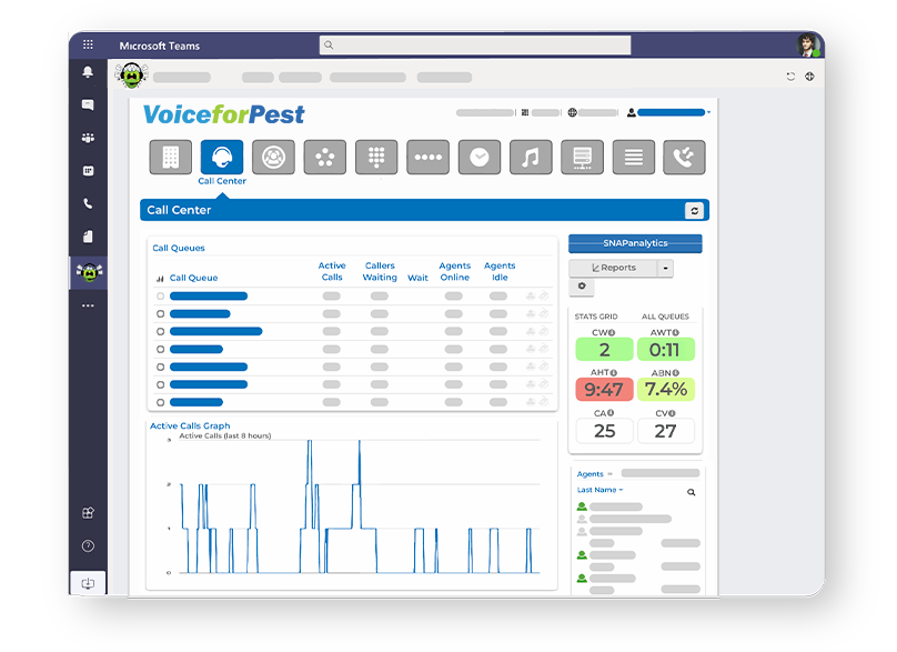 Example of a team task management Microsoft integrations from Voice For Pest